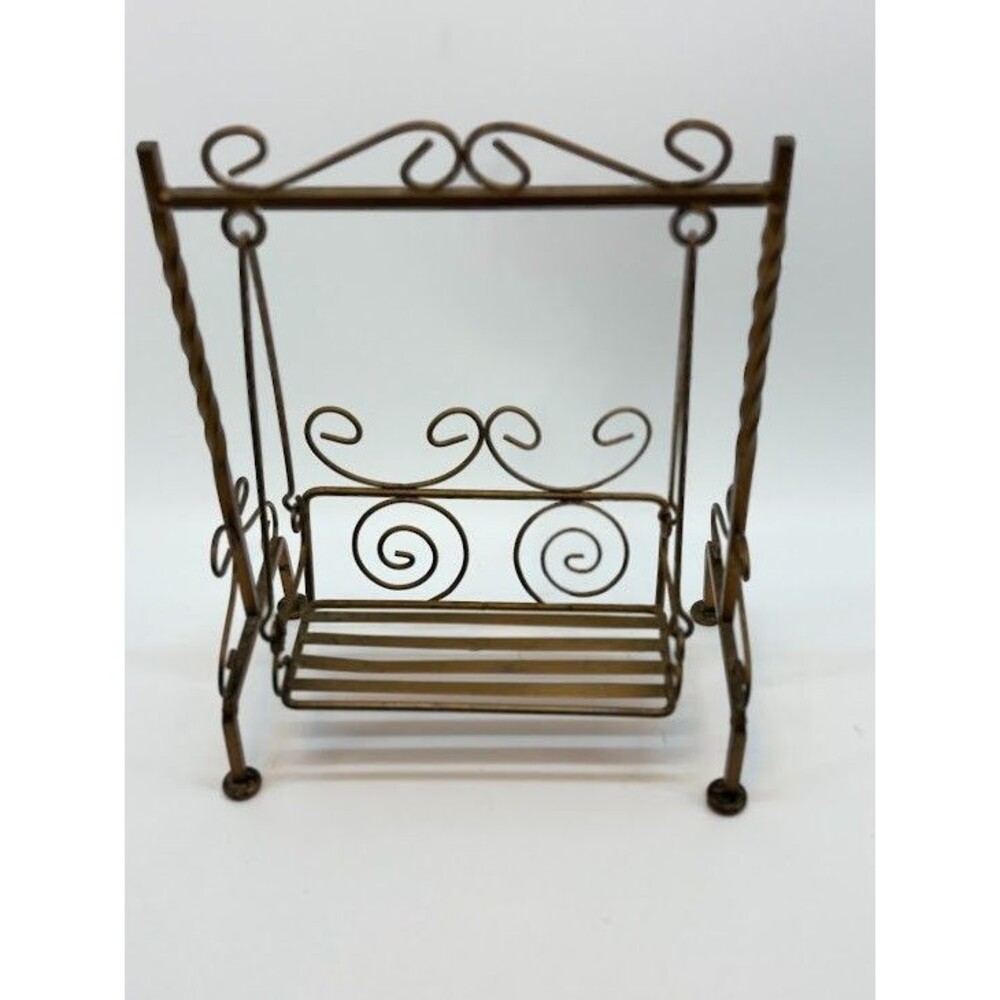 Vintage Brass Metal Doll Swing Decorative‎ Swing, Doll Furniture